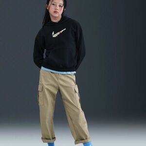 Nike Black Hoodie with Colorful Logo